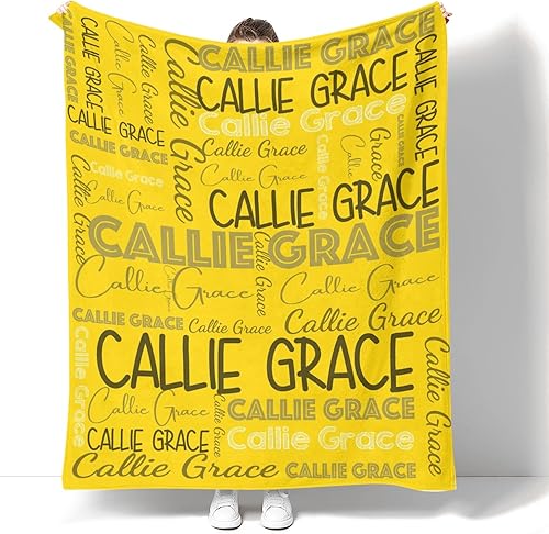 Miniatura 122 de Dr.TOUGH Mantas personalizadas para niños y adultos, manta personalizada con nombre para niños, manta con monograma con nombres personalizados