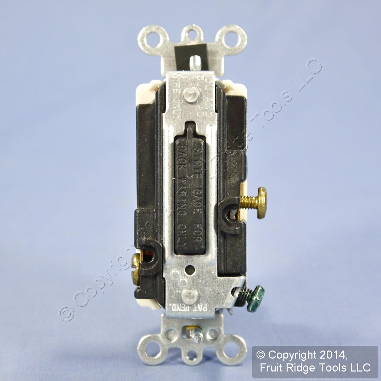 Leviton 20-Amp 120-Volt Decora Plus Rocker Lighted Handle, Illuminated Off Single-Pole AC Quiet Switch, 5631-2T, Light Almond
