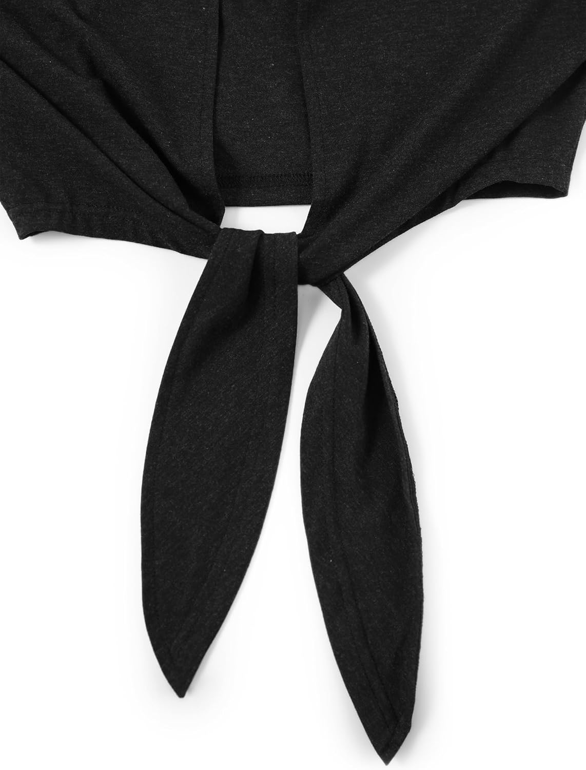 LilyCoco Womens Off The Shoulder Short Sleeve Tops Backless Top Cropped T Shirt - Image 6