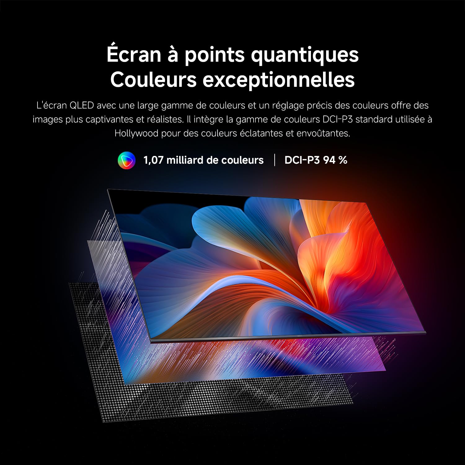 XIAOMI TV A Pro 50 127 cm 50 Pouces 4K UHD QLED Smart TV Google TV HDR10 Game Boost 120Hz MEMC 2Go+8Go