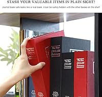 Vista 7 de Jssmst SM-BS04 – Caja fuerte de metal para el hogar con cerradura de combinación en forma de libro como distracción 2017, negro