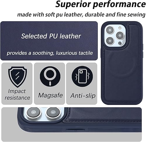 Miniatura 5 de Havaya Magsafe - Funda tipo cartera para iPhone 11 Pro Max, compatible con iPhone 11 Pro Max, funda con tarjetero para iPhone 11 Pro Max, funda para