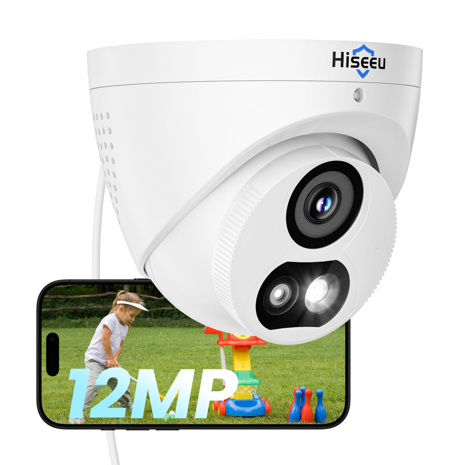 Hiseeu 12MP PoE IP Camera