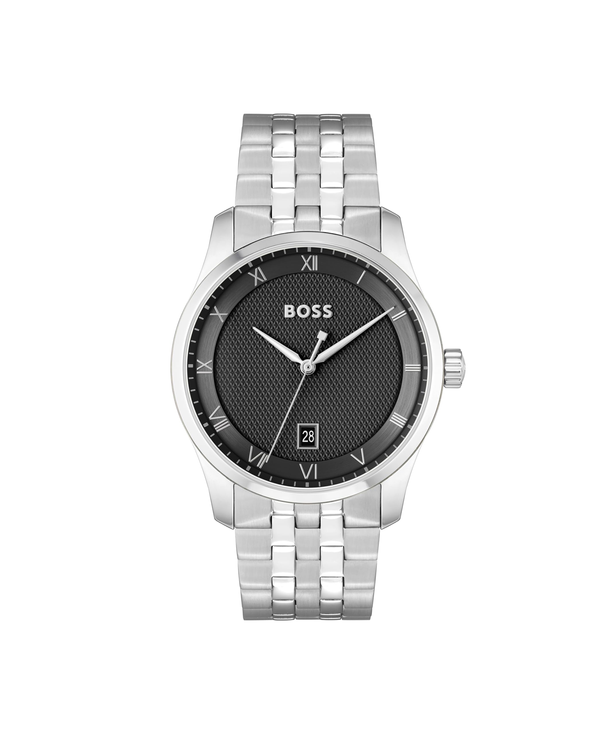 Boss Gents Principle Black Dial Bracelet Watch