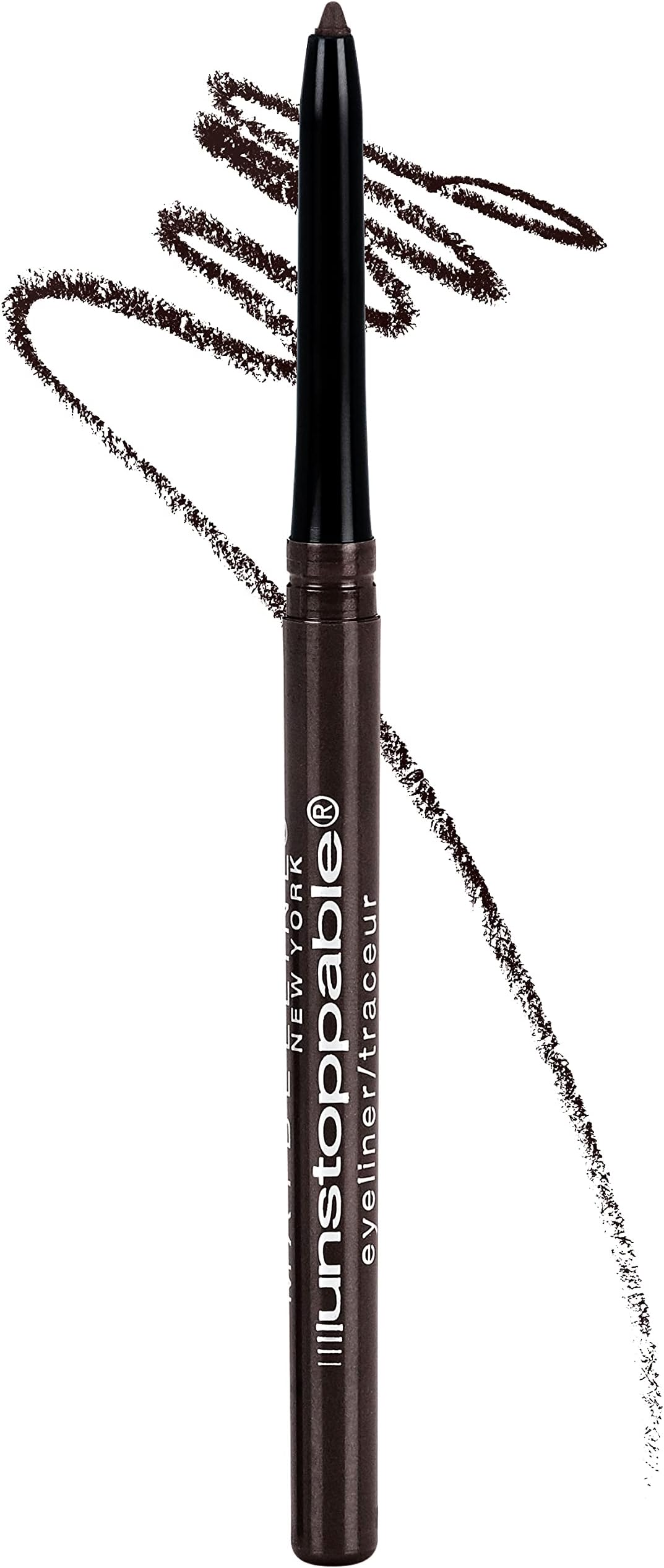 Maybelline Unstoppable Waterproof Mechanical Brown Eyeliner Pencil, Easy to Apply, Smooth Glide, Up to 24 Hour Wear, Espresso
