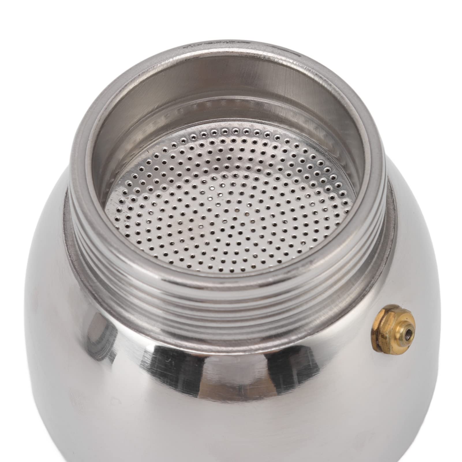 Caffettiera meccanica in vetro, caffettiera classica italiana portatile, acciaio inossidabile resistente al calore, macchina per caffè espresso per casa e bar (200 ml)