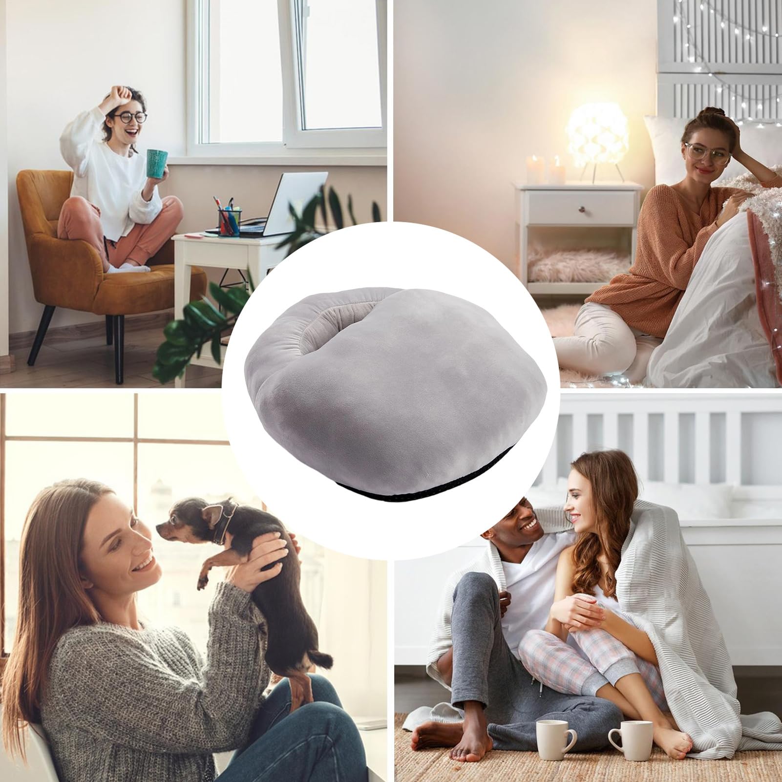 Calientapiés Eléctrico Zapatos de dibujos animados para invierno, mujeres,