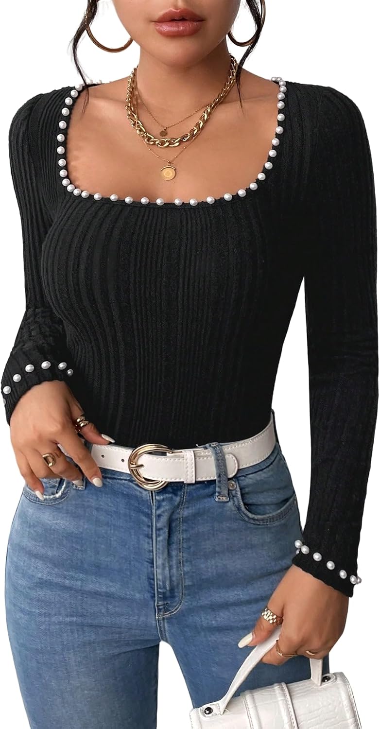 elegant beaded tops