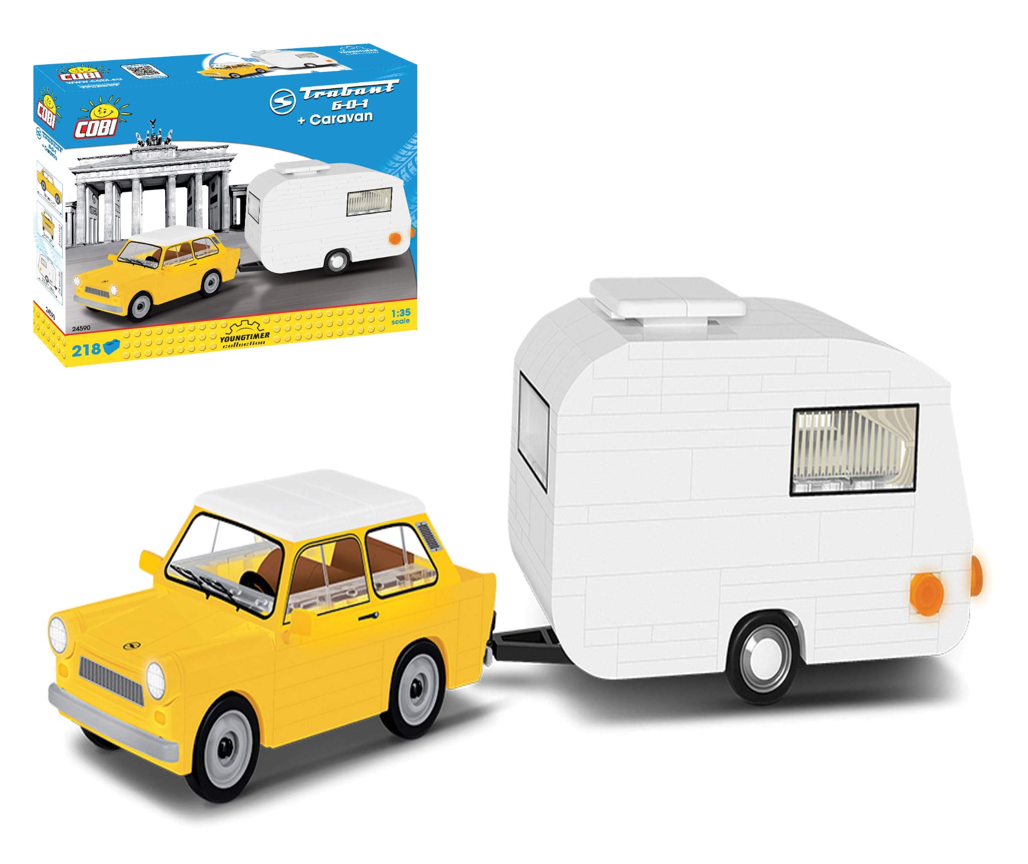 Cobi Cars Trabant 601 Polizei 82 Pcs - Cobi - Automobili