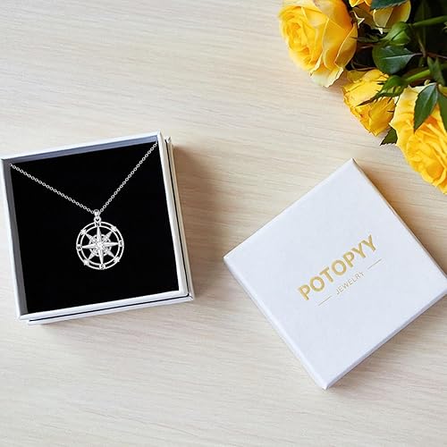 Miniatura 9 de POTOPYY 925 Sterling Silver Necklace Pendant for Women Fashion Jewelry Valentines Day Mothers Day Gifts for Women Mom Sister