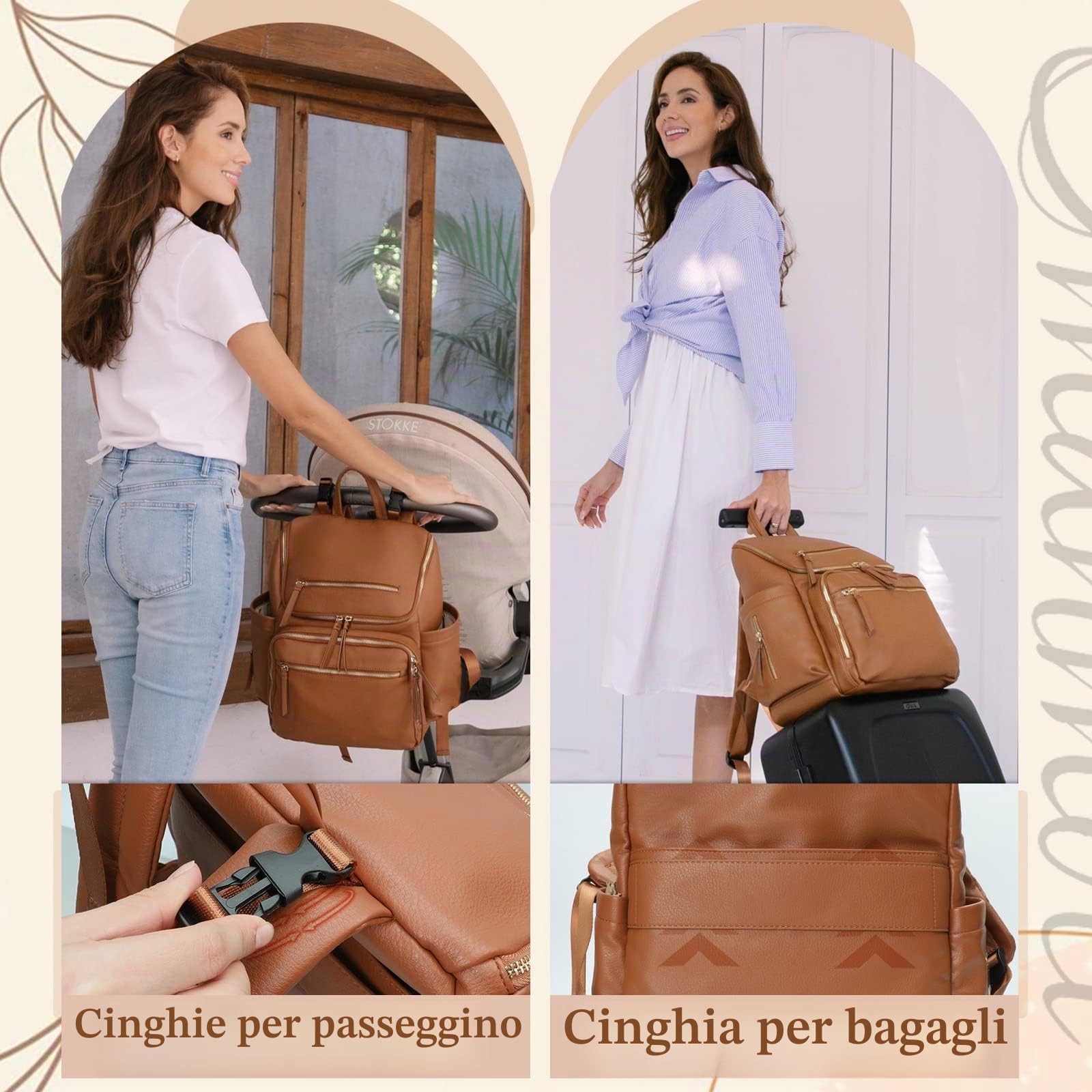 MISS FONG Baby Changing Baby Bag Backpack Diaper Bag Travel Rucksack Backpack Baby Bags for Mums and Dads