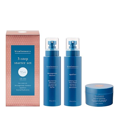 Miniatura 1 de Bioelements Set de inicio de 3 pasos piel grasa - Incluye limpiador descongestionante, tóner ecualizador y hidratante Beyond Hydration