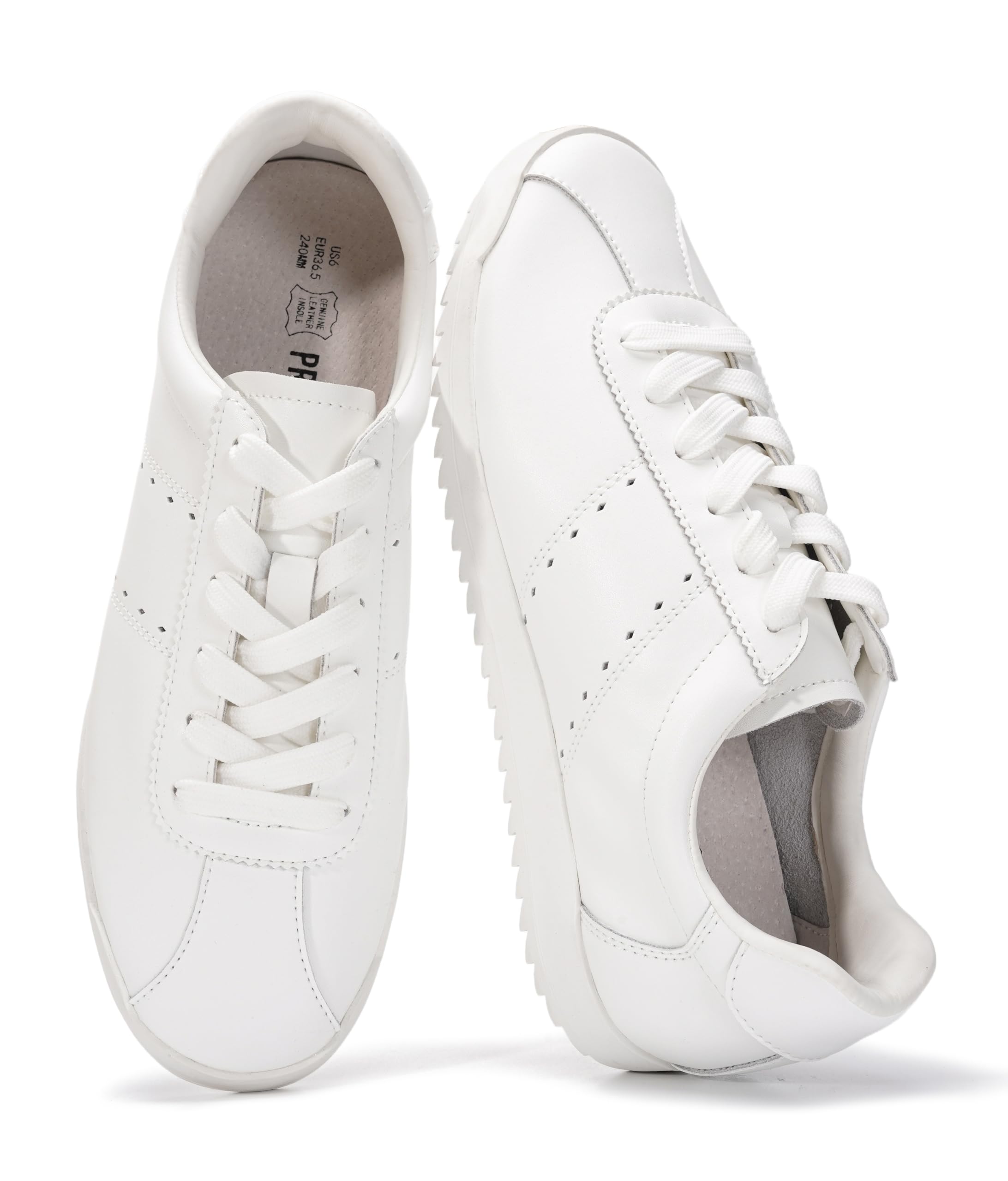 Project Cloud Genuine Leather Sneakers for Women – Womens Sneakers with Memory Foam Insole – Lightweight & Non Slip Womens Shoes – Stylish Fall Shoes