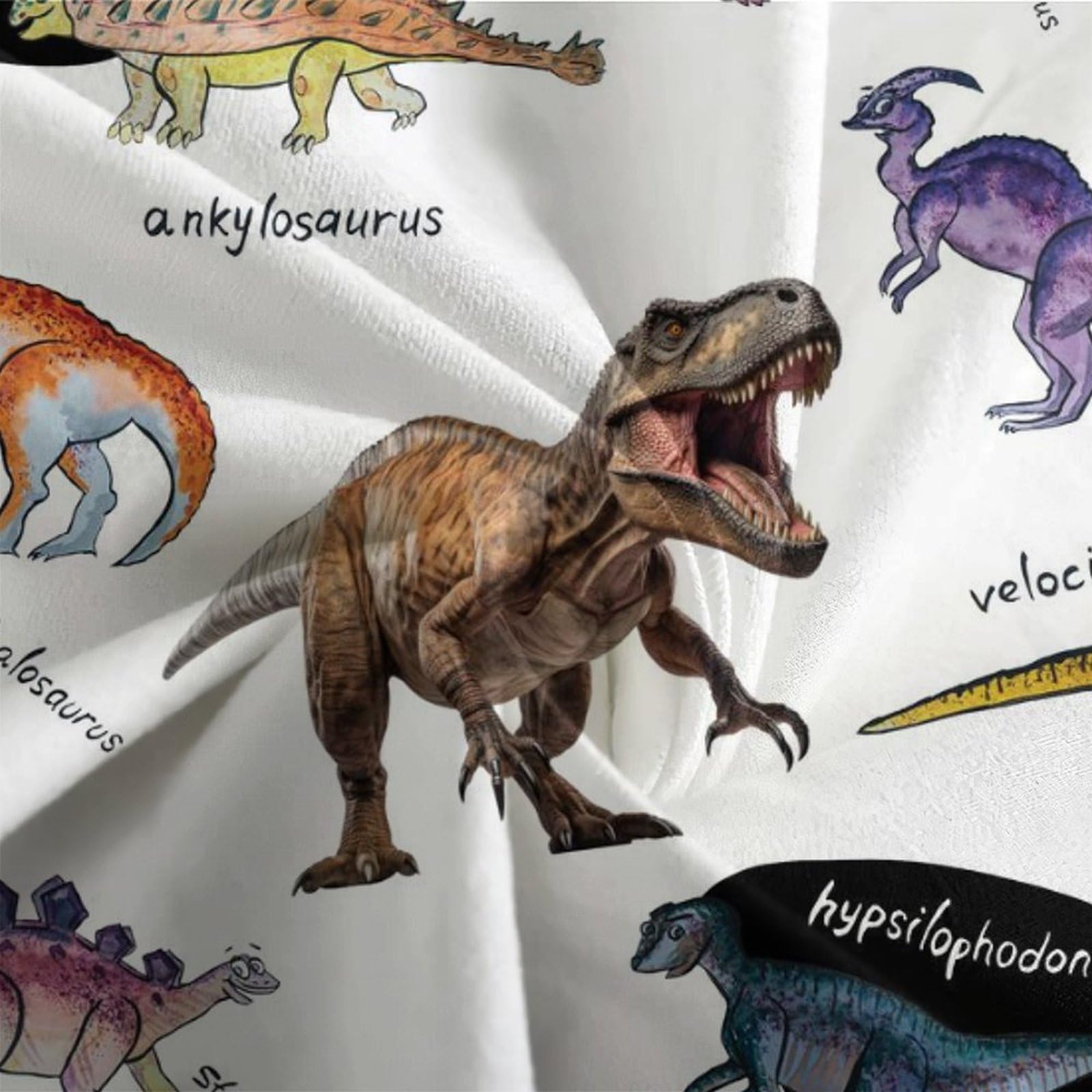 HAVOP Dinosaur Bedding Set Duvet Cover Set Single Size For Kids Boys Teens Room Decor Soft Comforter Cover Quilt Cover Set including Pillowcases - Image 4