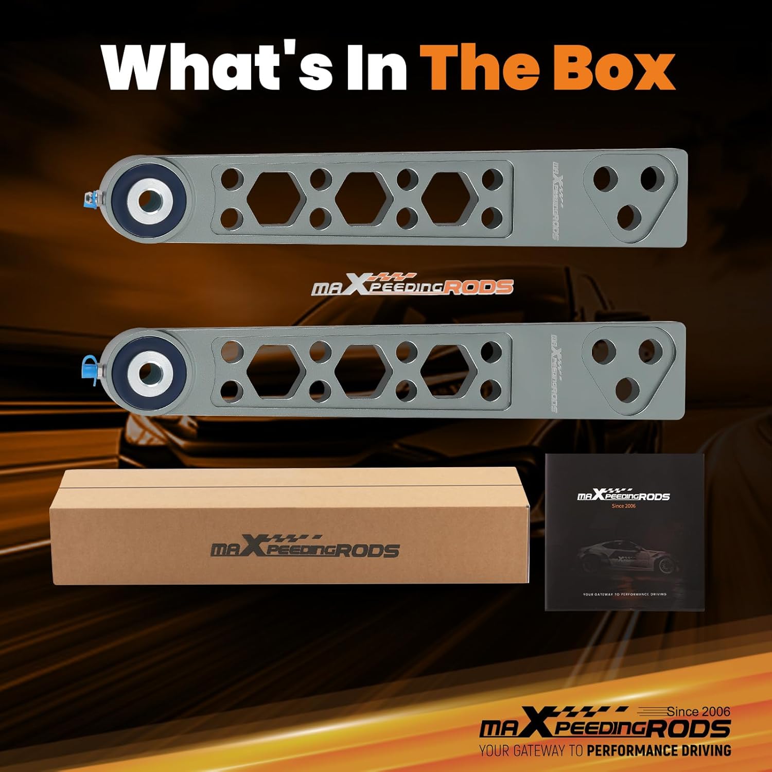 maXpeedingrods Rear Lower Control Arms for Honda CRV/Acura RSX (DC5) 2002-2006, for Honda Element 2003-2006, Aluminum Arm