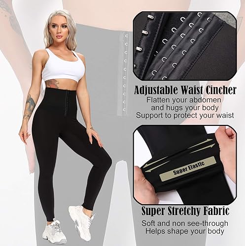 Miniatura 6 de YOFIT Super High Waist Corset Leggings for Women Shaper Leggings with Waist Trainer Compression Yoga Pants
