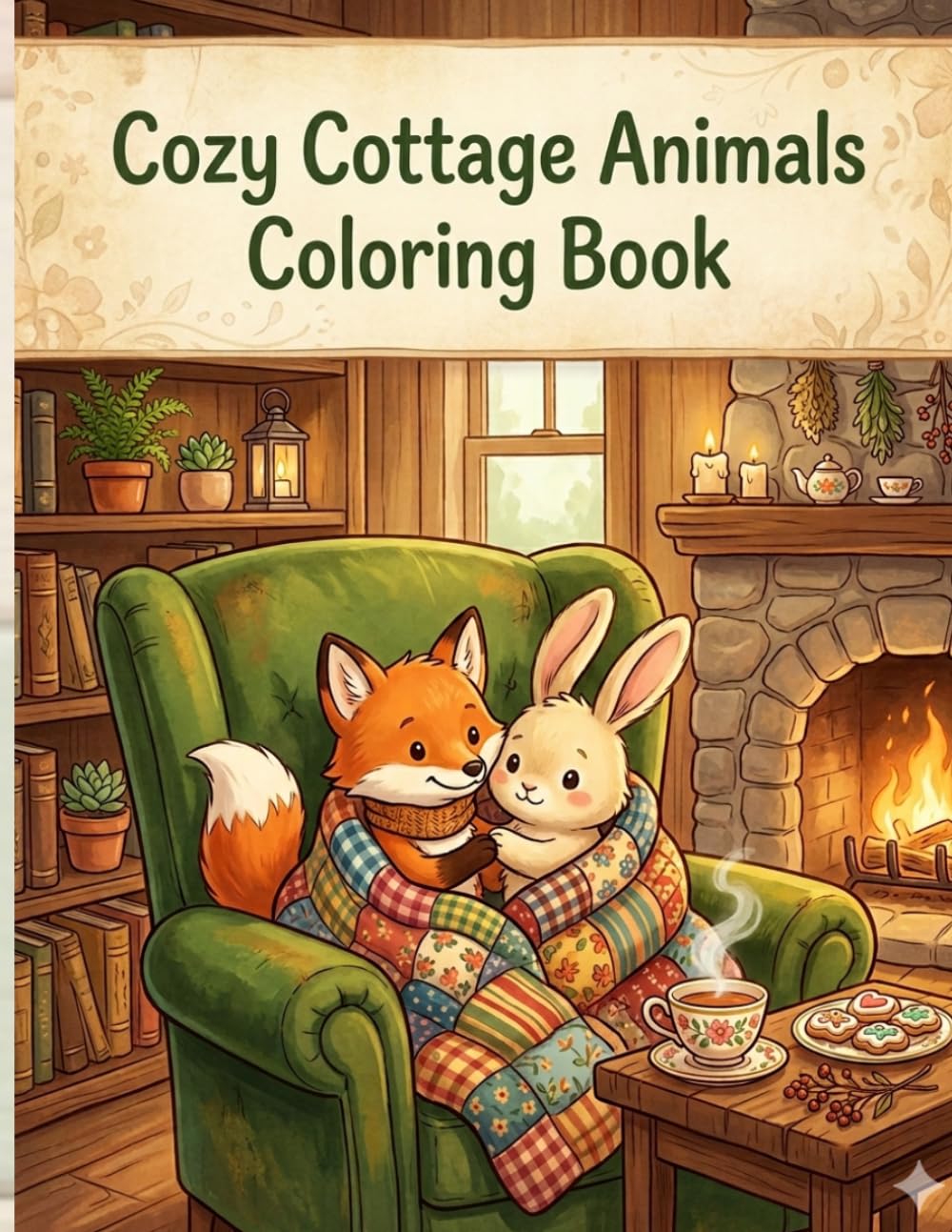 Cozy Cottage Animals Coloring Book: A Whimsical Journey Through Enchanted Cottages and Tiny Woodland Homes (Ages 8–16)