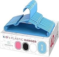 Vista 11 de Sharpty Perchas de plástico para niños, perchas para ropa de bebé, niños pequeños y niños, uso estándar diario, ideal para armario de niños y niñas