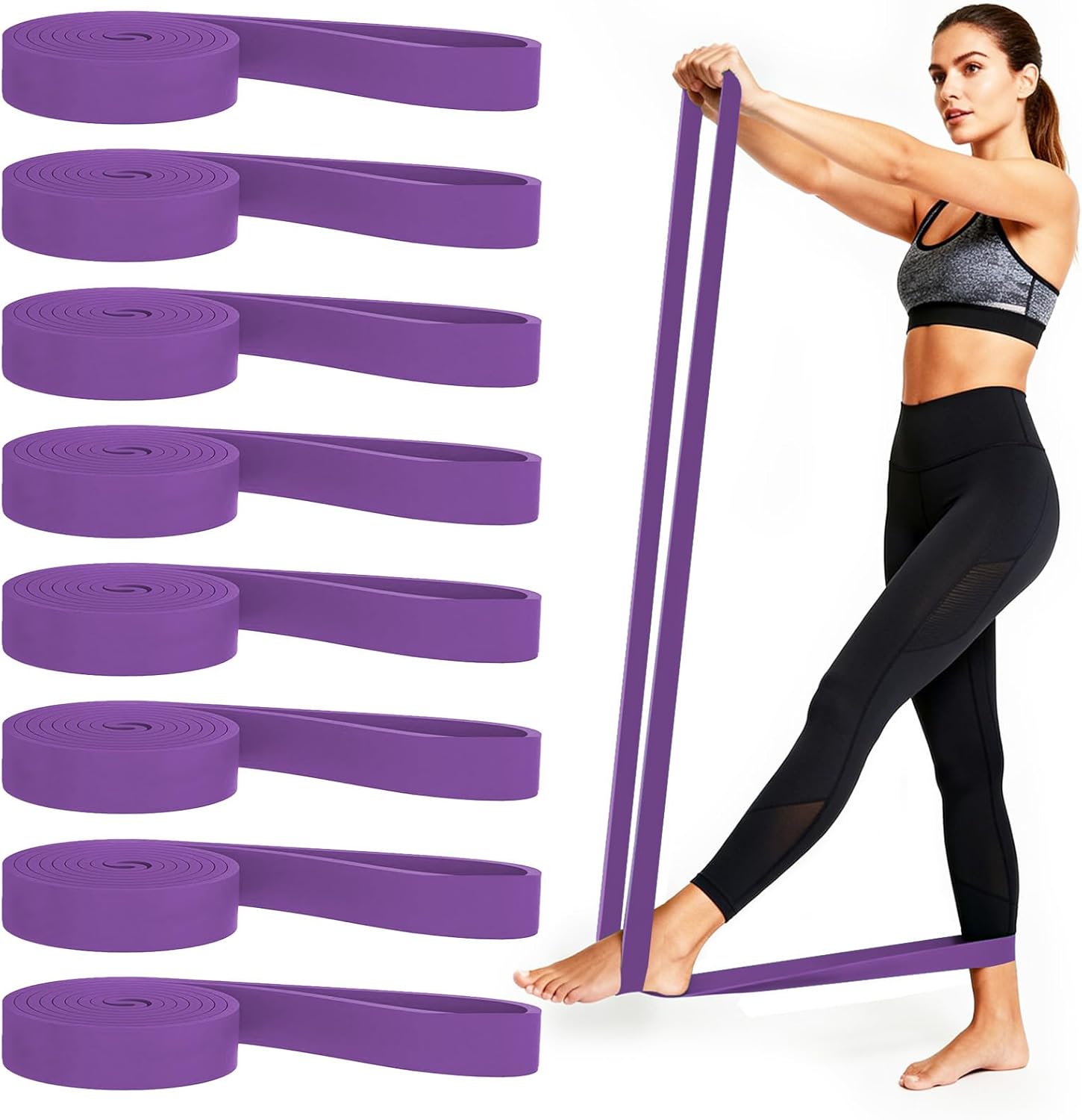 12-Pack Resistance Bands Set - Pull Up Assist, Strength Training & Physical Therapy for Home Gym | Exercise Loop Bands for Men & Women