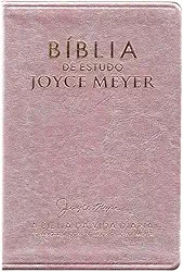 BÍBLIA DE ESTUDO JOYCE MEYER | NVI | LETRA MÉDIA | CAPA ROSA