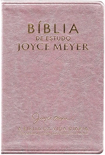 BÍBLIA DE ESTUDO JOYCE MEYER | NVI | LETRA MÉDIA | CAPA ROSA