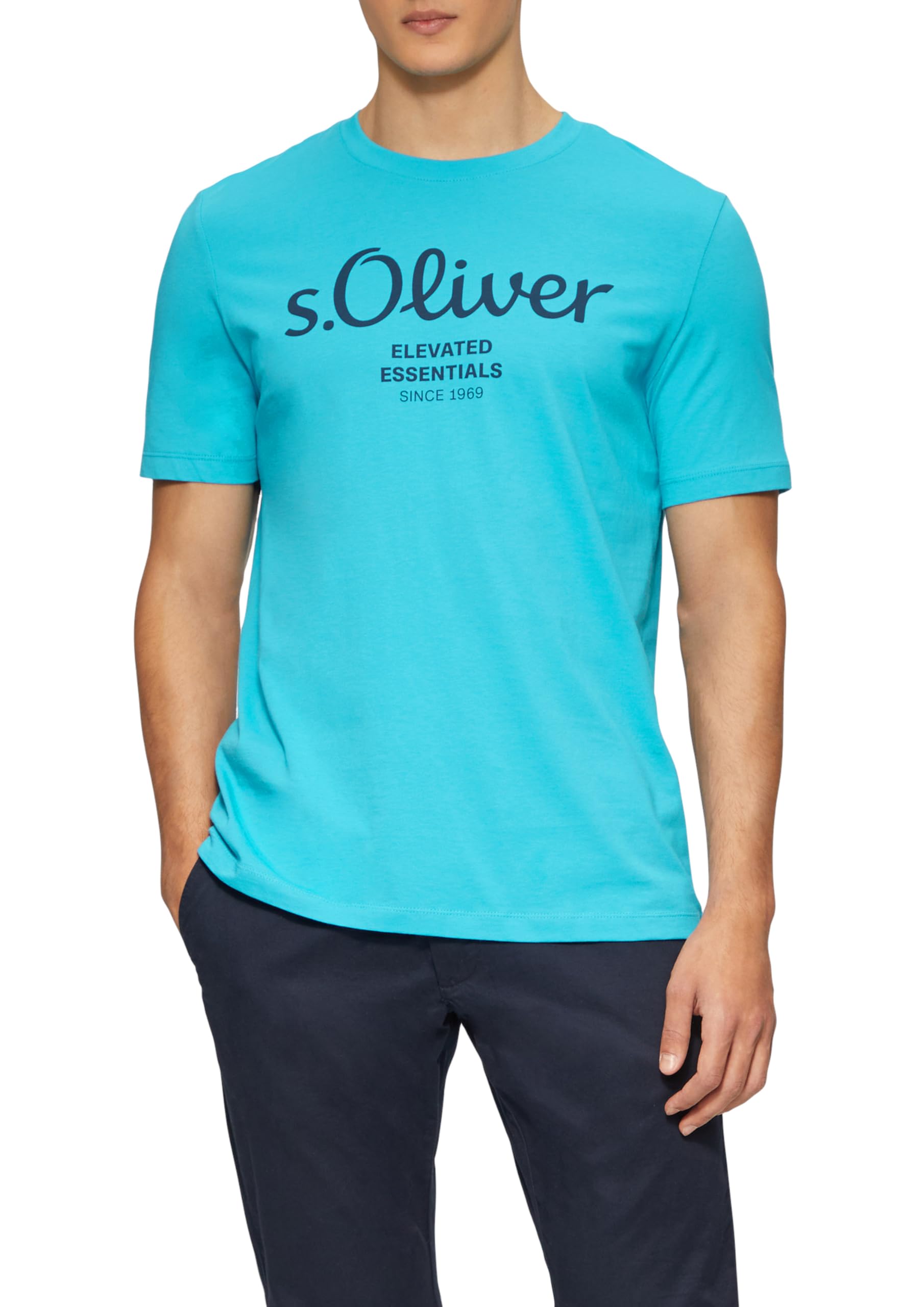 s.Oliver Baumwoll-T-Shirt mit Logo-Print