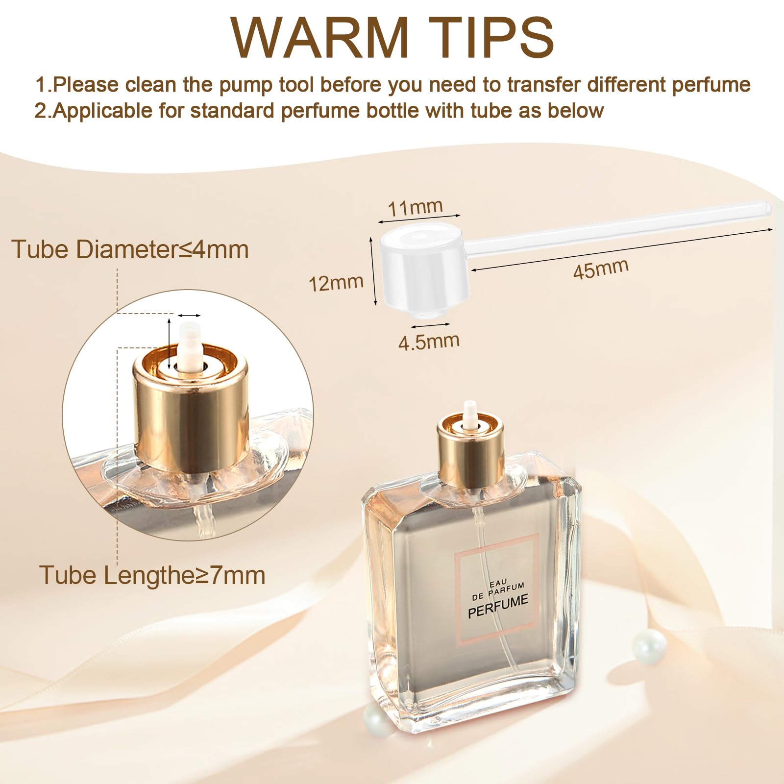 Domensi 60 botellas de perfume de vidrio de 10/15/30/50 ml, mini botellas de vidrio vacías atomizadoras a granel rellenables con herramienta de bomba para el cuidado de la piel de viaje (15 ml, oro