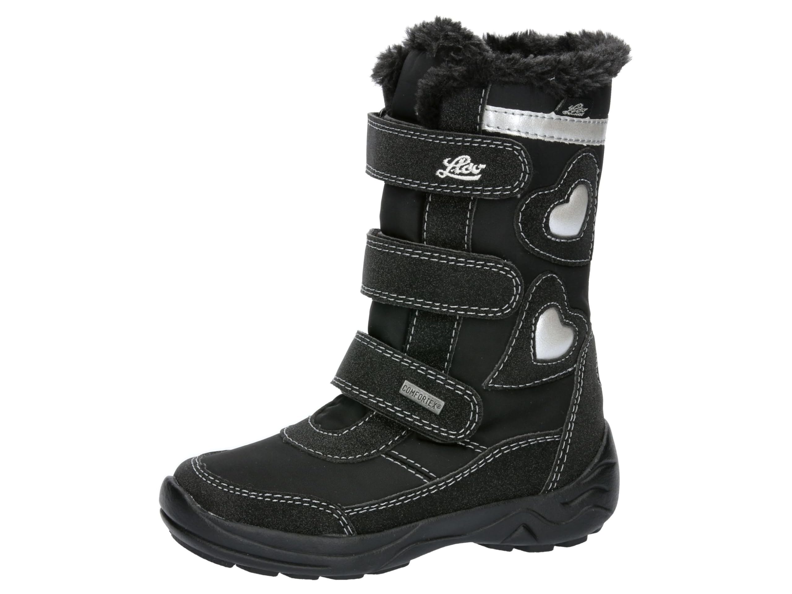 Lico Girls' Ingra V Snow Boots, black silver, 11.5 UK Child