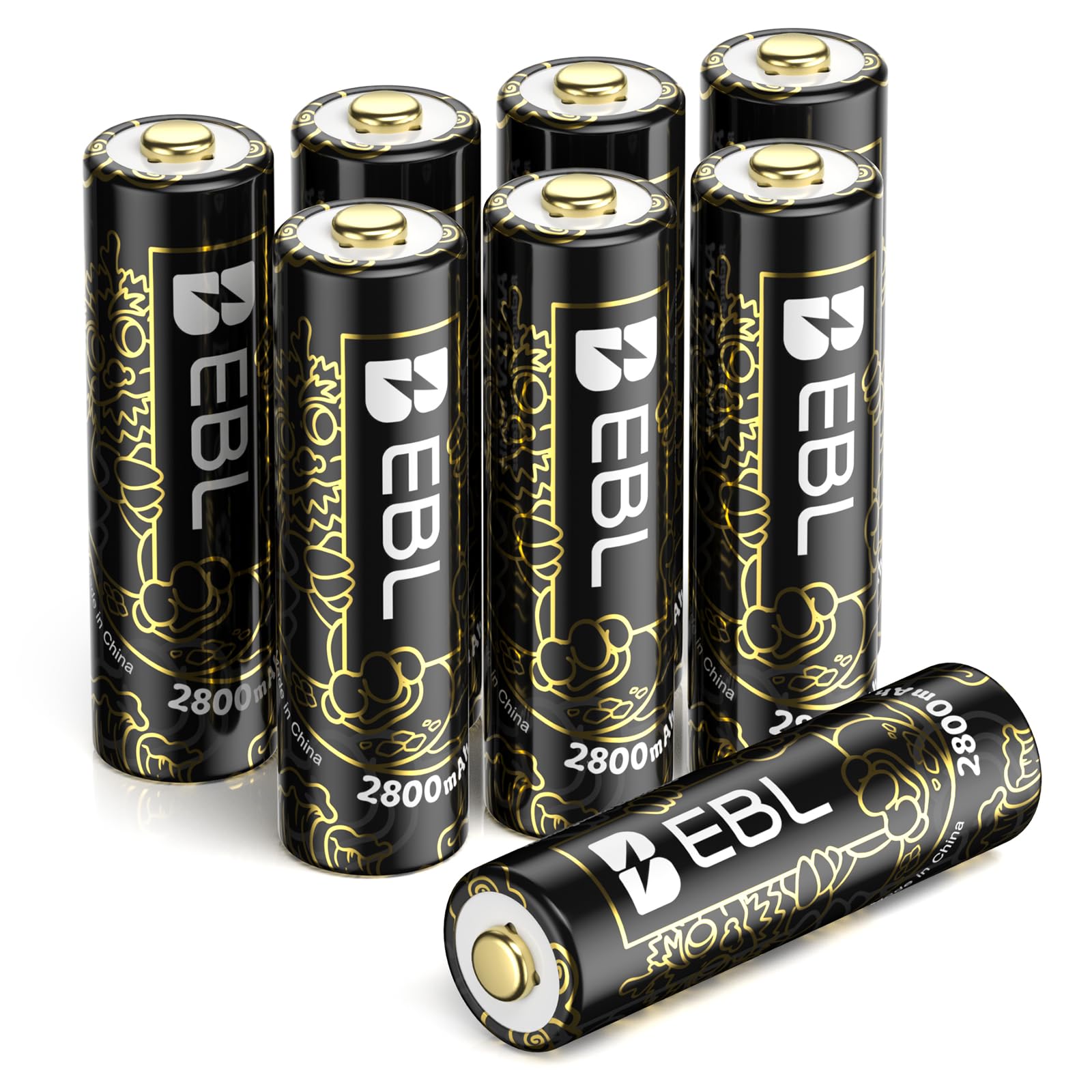 Pila Bateria Aa Recargable 2800 Mah Ebl Blisters De 2