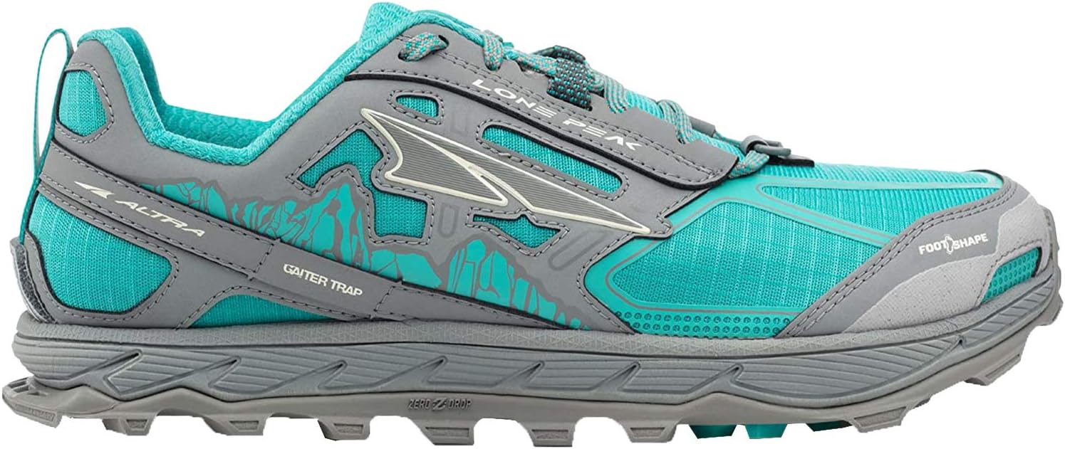 ALTRA Women's AFW1855F Lone Peak 4.0 Trail Running Shoe, Teal/Gray - 9.5 B(M) US