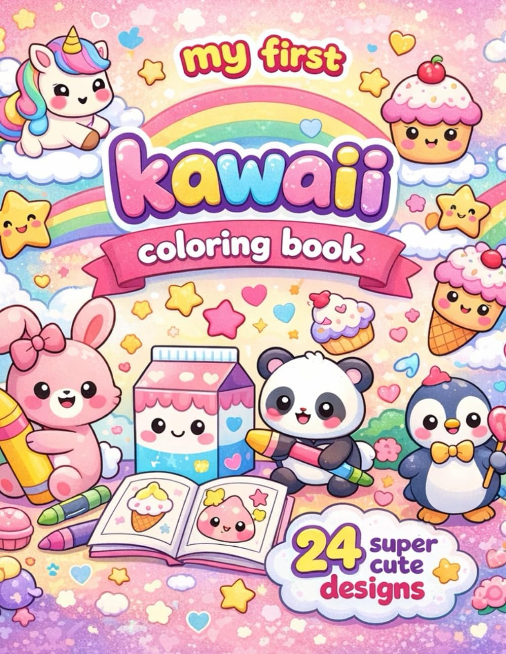 My first kawaii coloring book