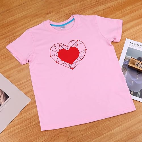 Miniatura 5 de HTVRONT Paquete de 10 vinilos de transferencia de calor rojos de 12 x 10 pulgadas para camisetas, vinilo rojo para planchar para todas las máquinas