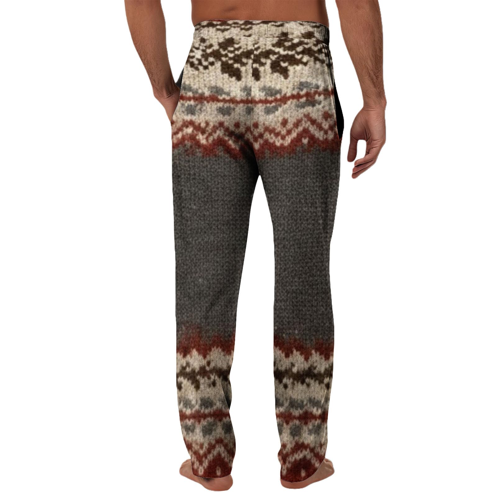 Generisch Pijama corto para hombre, pantalones de yoga, albornoz bordado para hombre (gris oscuro, M)