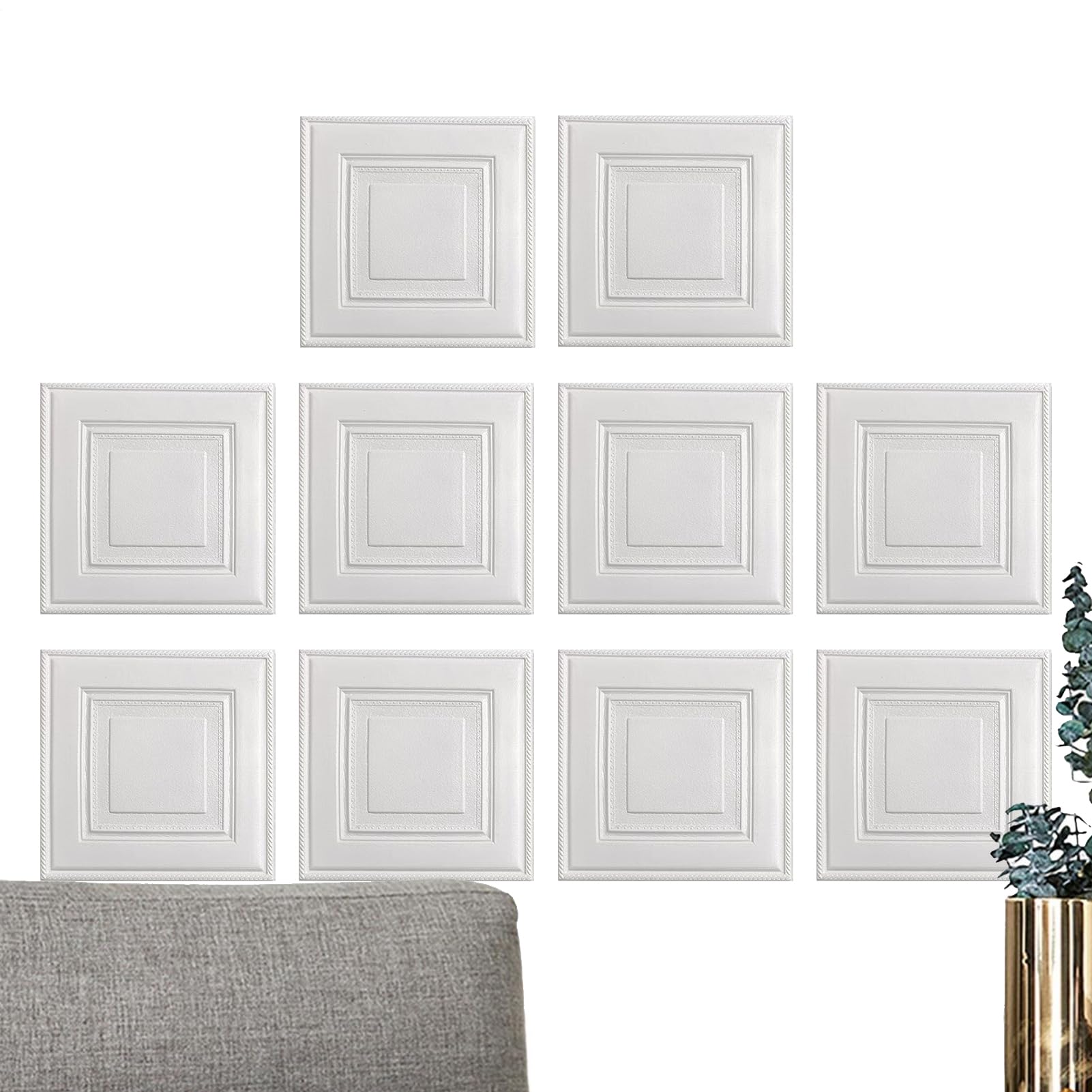 Paneles de pared 3D para dormitorio y salon revestimiento de diseño lavable para el hogar