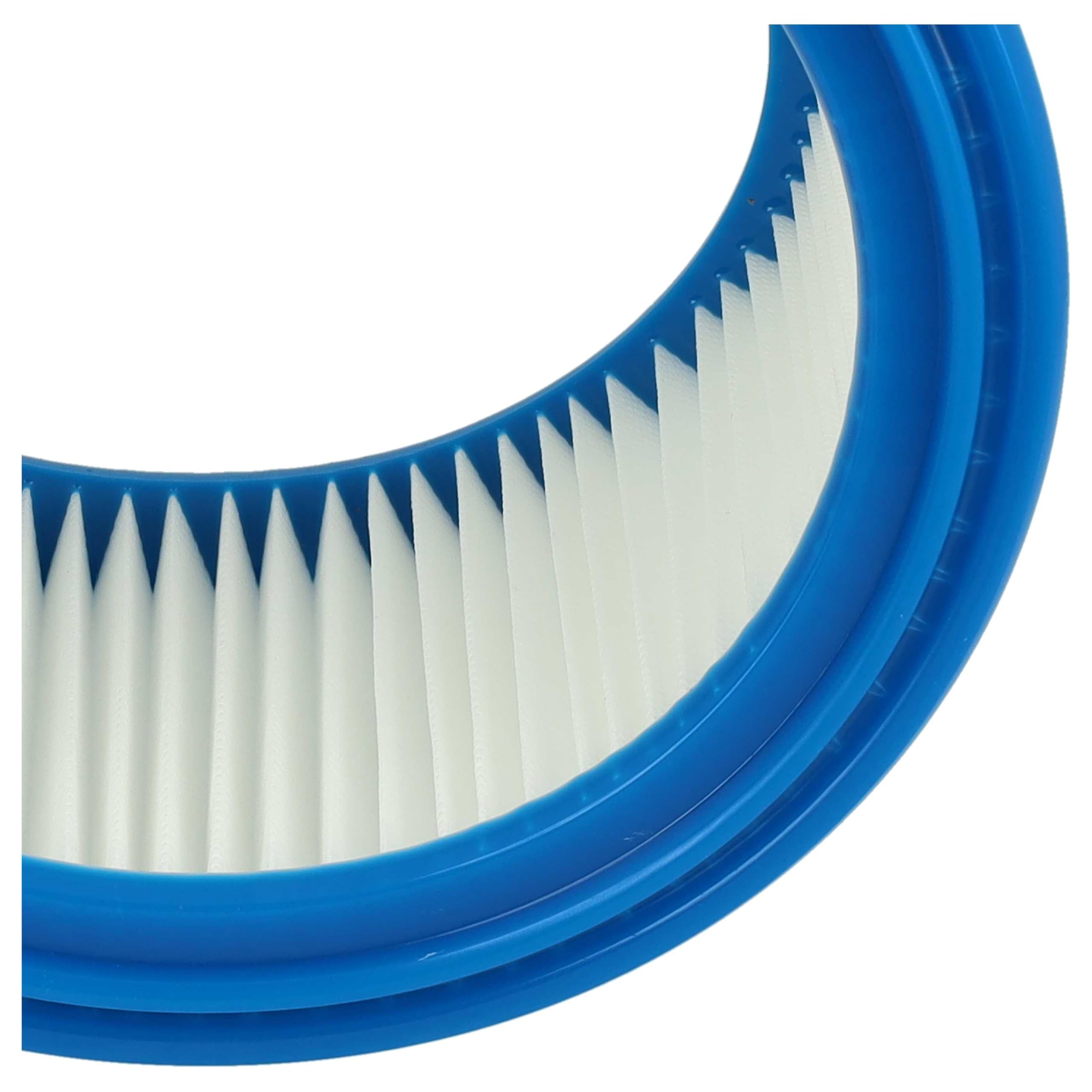 vhbw 8x Filtro plisado compatible con Stihl SE 90, SE 60 C, SE 61, SE-62, SE 85 C, SE 60 E aspiradora - azul blanco