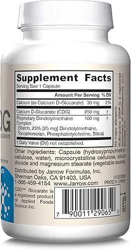 Miniatura 10 de Arrow Formulas DIM + CDG, suplemento dietético, apoyo de desintoxicación hepática para una regulación hormonal saludable y bienestar general, 30