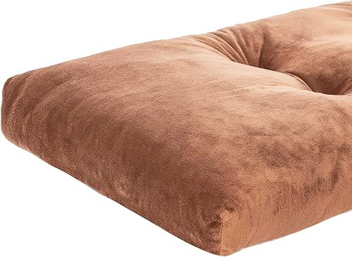 Miniatura 5 de JAMPAYANG Cojín de banco, cojines de banco antideslizantes para columpio, almacenamiento de zapatos, asiento de ventana (45 x 18 pulgadas, café)