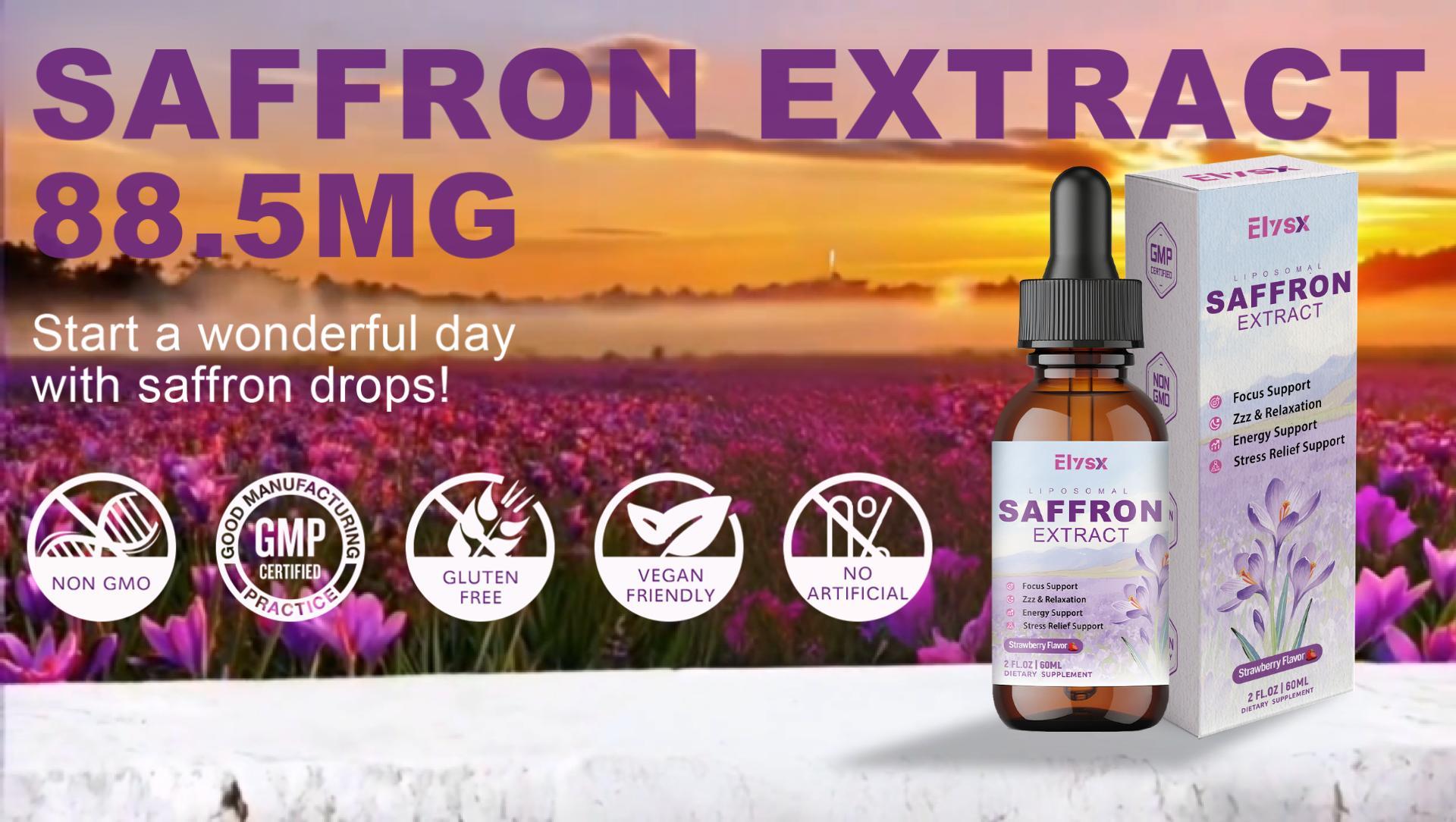 Amazon.com: Elysx Liposomal Saffron for Kids & Adult, Organic