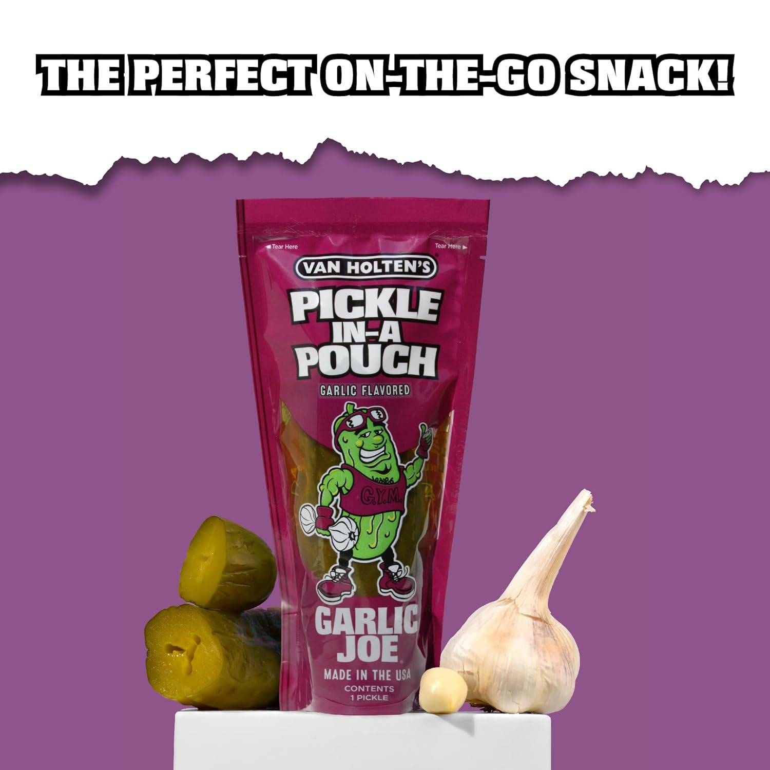 Van Holten's Pickles - Garlic Joe Pickle-In-A-Pouch - 12 Pack