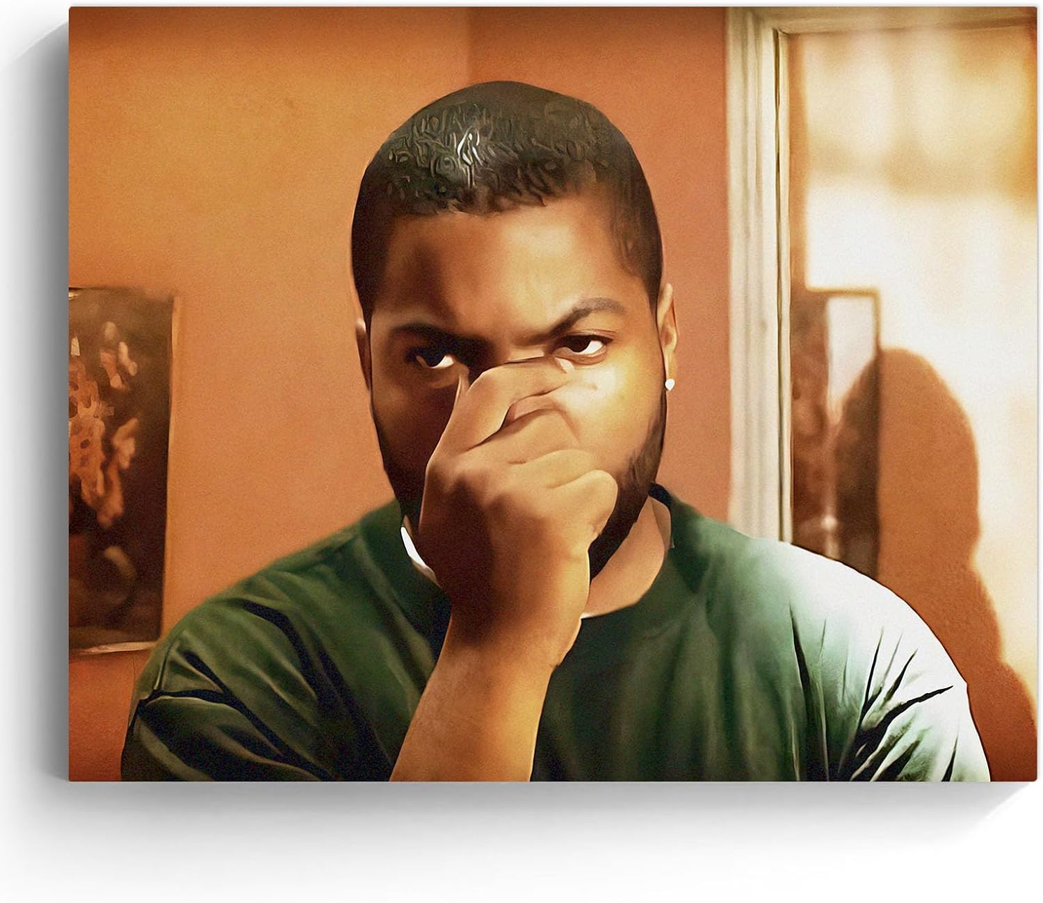 Funny Bathroom Canvas Wall Art, Hilarious Toilet Paper Canvas Print, Bathroom Comedy Humor Decor, Modern Wall Artwork, Toilet Poster Print Gag Gift for Home, Guest Bath, or Office (Humor Style-07, 8"L x 10"W)