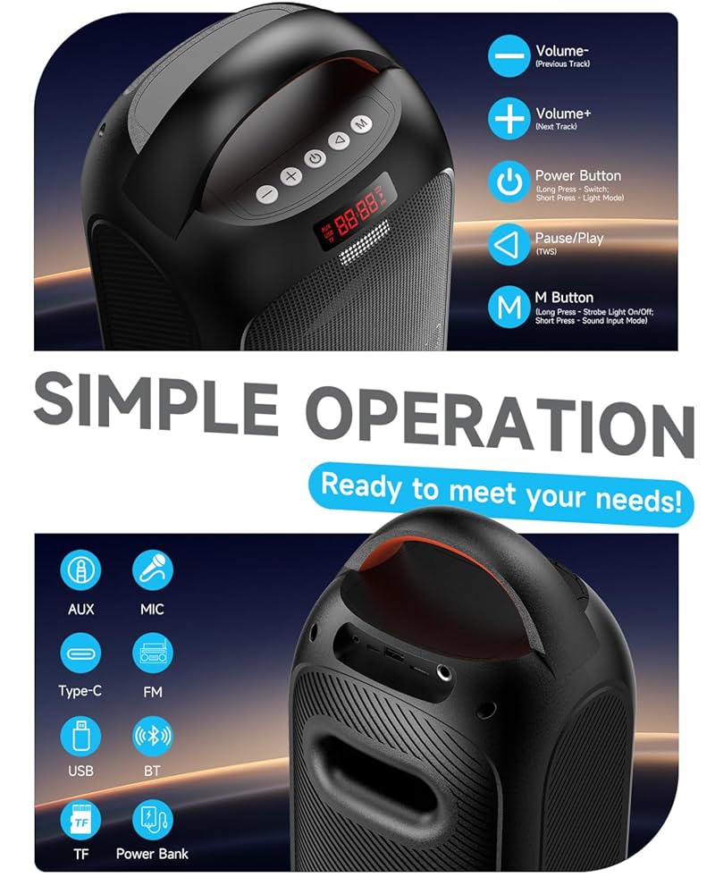 wireless speaker❤️ Amazon.com: Bluetooth Speaker with HD Sound, Portable