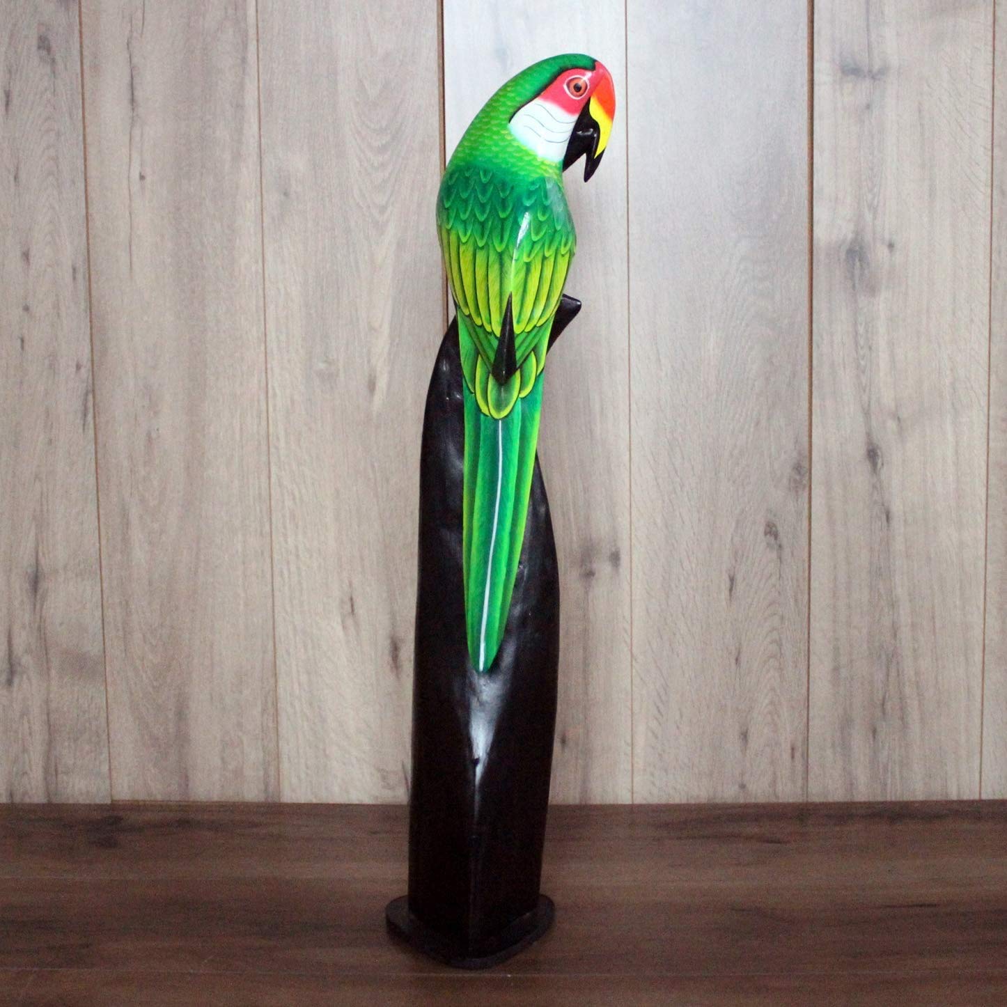 鳥 木製スタンド付き 約60cm