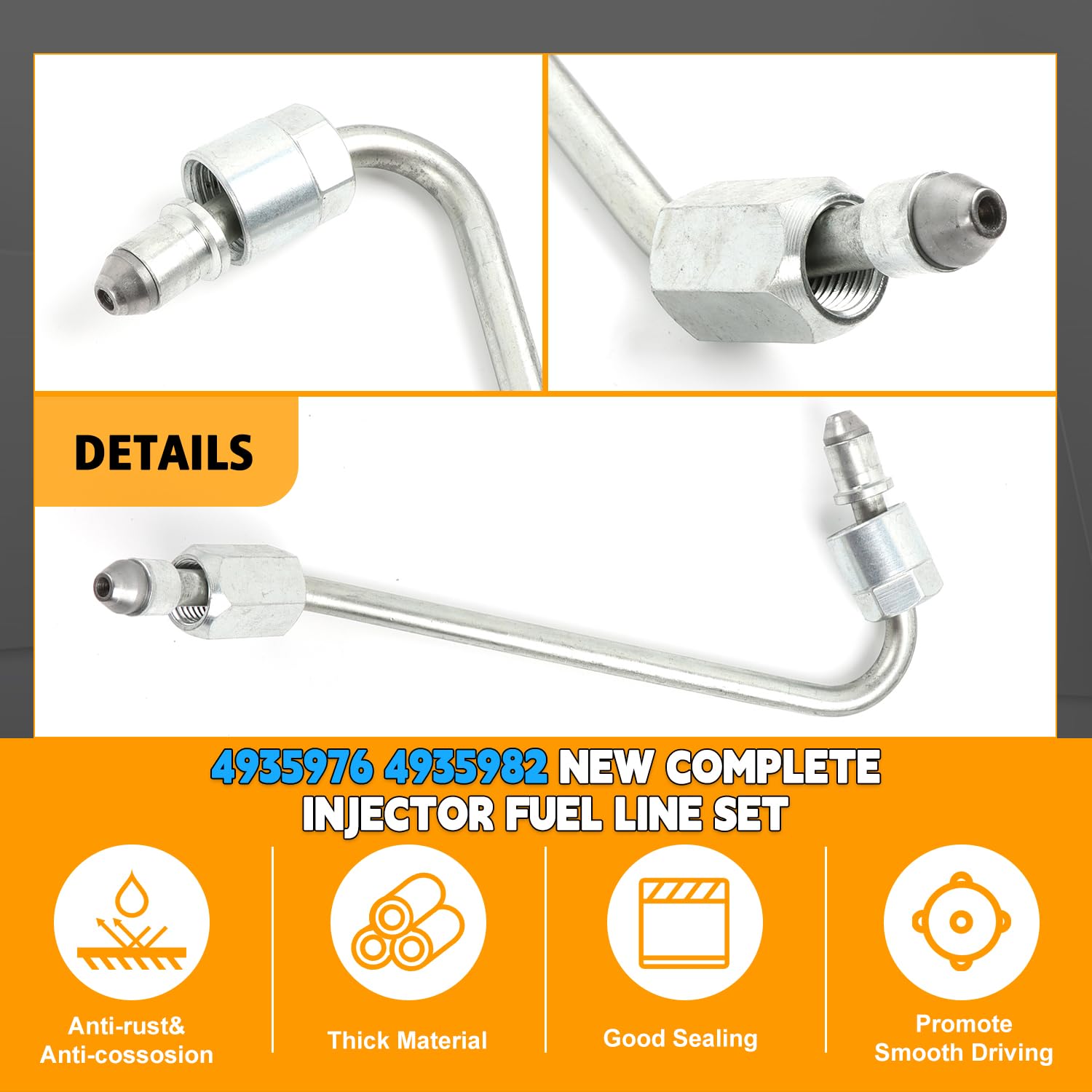 Snapklik.com : New Complete Injector Fuel Line Set For Dodge Cummins ...