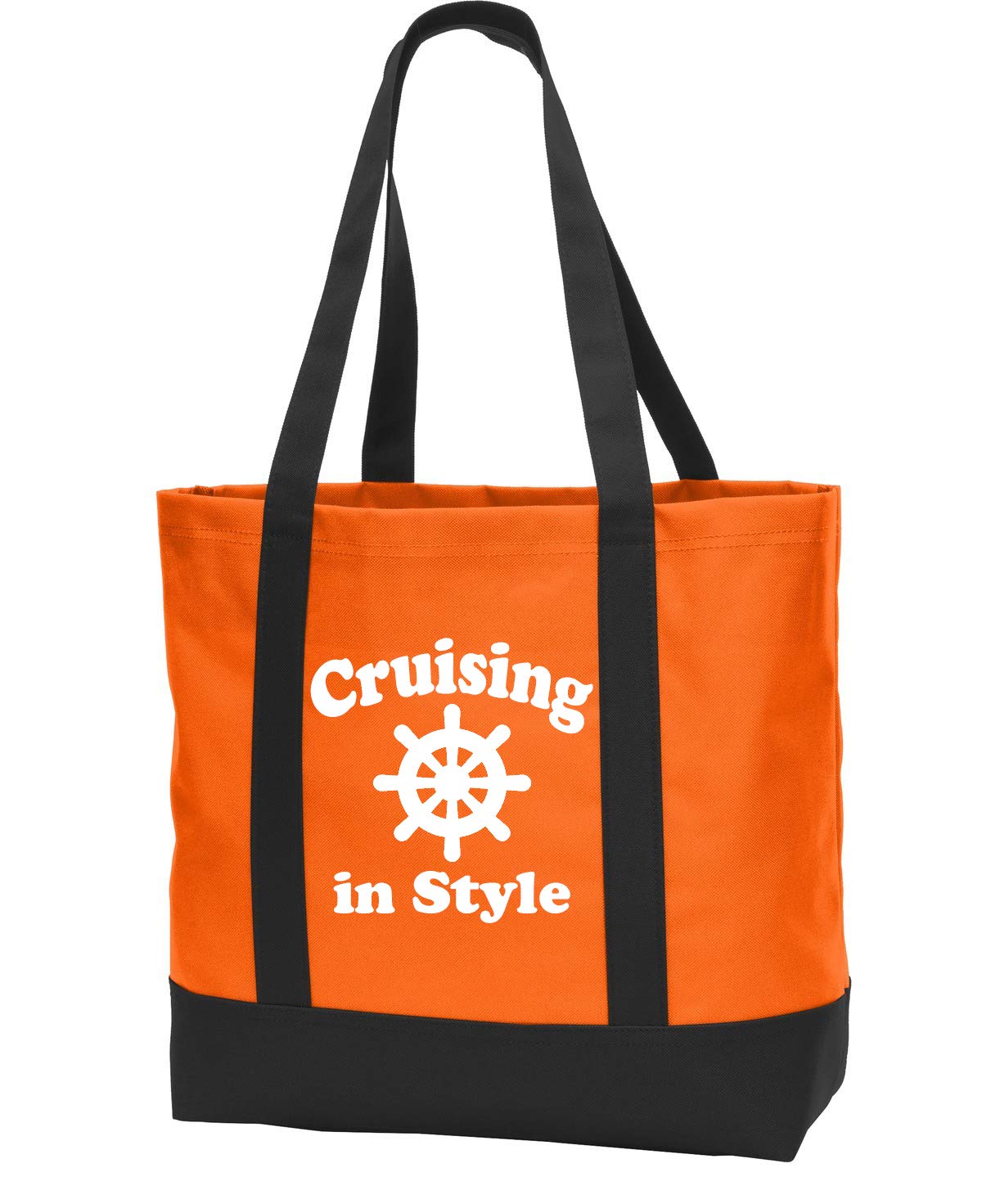 Cruise theme large open tote bag carry all your gear