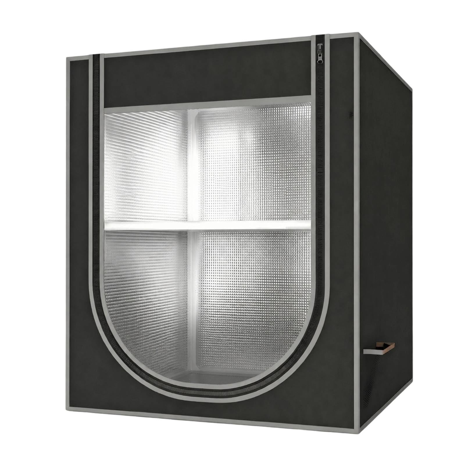 Filament-Aufbewahrungsbox mit Sichtfenster feuchtigkeitsgeschützt Filament-Tasche mit Reißverschluss platzsparend Aufbewahrungsbox für Hobbyraum, Grau