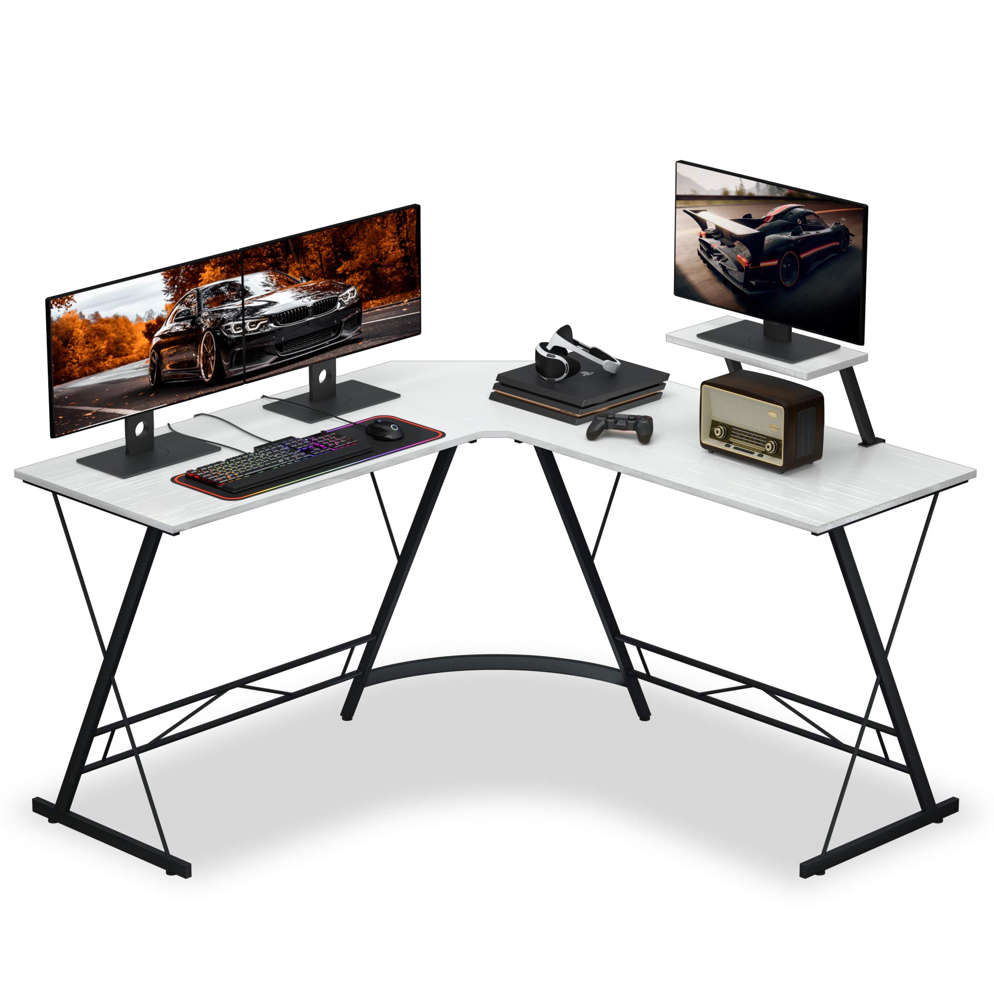 Buy Numenn L Shaped Desk Gaming L Shaped Desk, 51" L Shape Corner