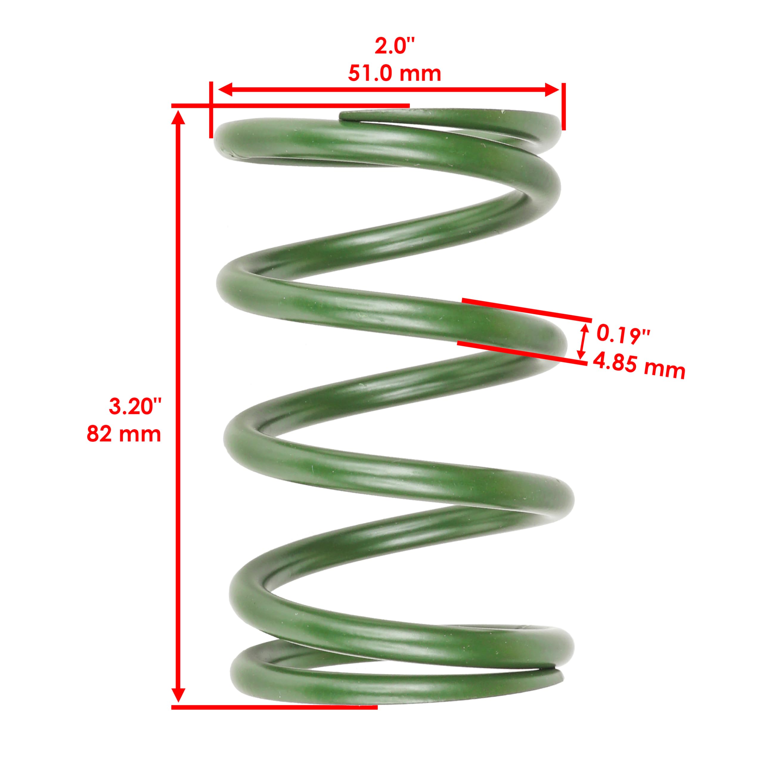 Amazon.com: Caltric Primary Drive Clutch Green Spring Compatible