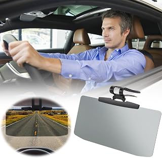 Car Visor Extender - Polarized Sun Blocker with Day and Night Anti-Glare Protection 2 in 1, Shielding Driver's Eyes from Sunlight and Headlights, Perfect Sun Guard for Short People, Easy to Install