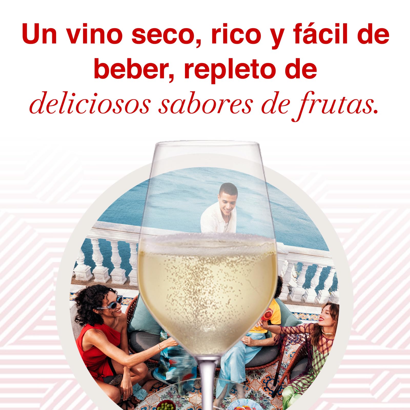 MARTINI Prosecco Vino Espumoso, 11% ABV, 6 x 75cl / 750ml, Vino Italiano Seco y Rico