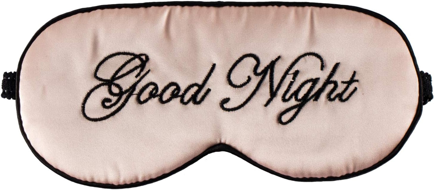 Silk Sleep Eye Mask for Women and Men Soft Ladies Ultra Lightweight Adjustable Strap Satin Eye Night Blindfold Eyeshade Cover for Full Night's Sleep, Travel and Nap Pink